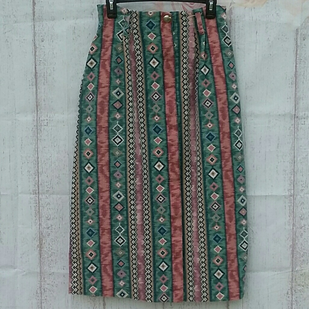 Maxi Skirt Sz 12 Womens Multi-Color